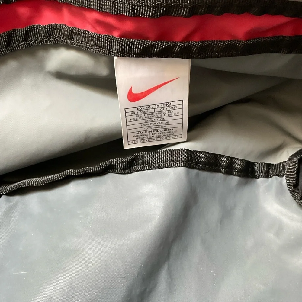 Nike Duffel bag weekender 23”x12”x12” in gray and red